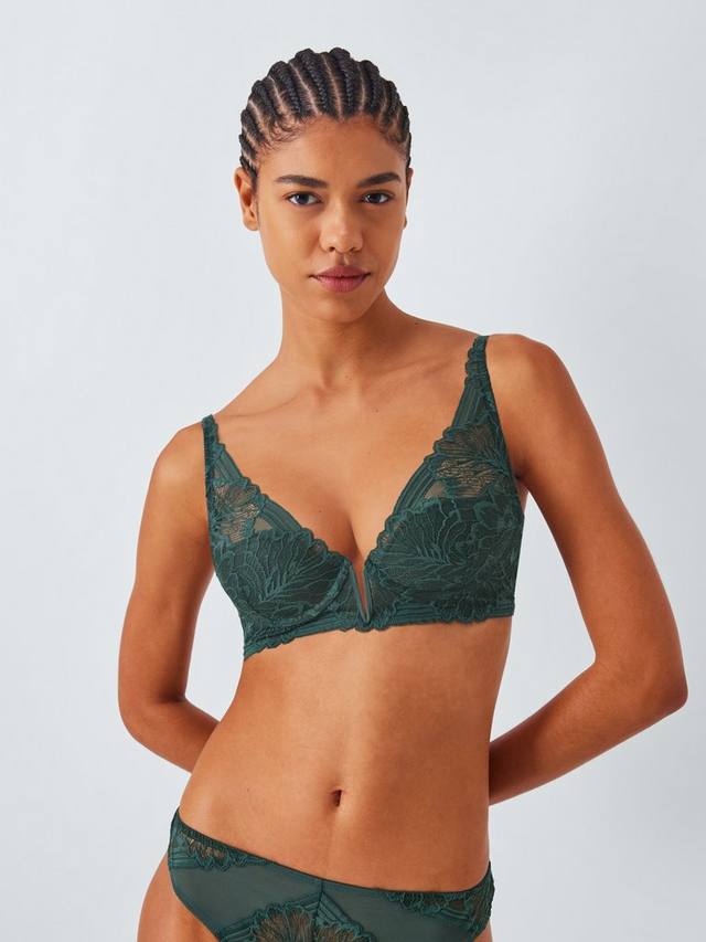 

Бюстгальтер Hallie High Apex на косточках John Lewis, Spruce Green