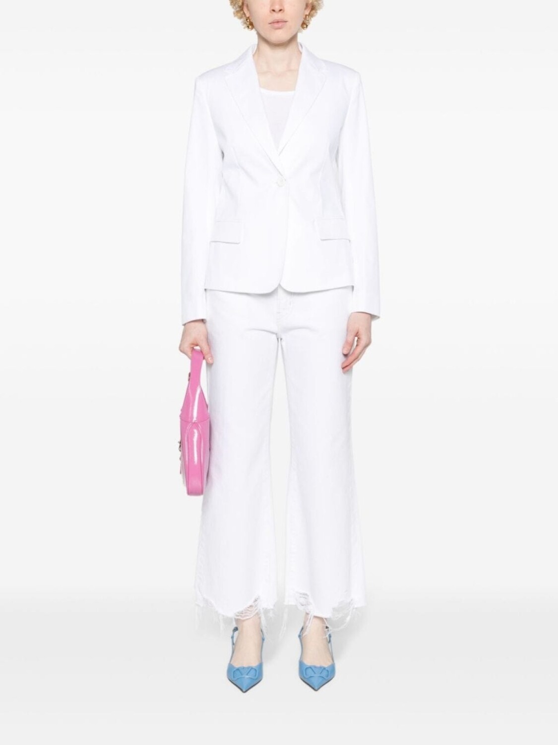 

Однобортный пиджак Sarnico Max Mara, белый
