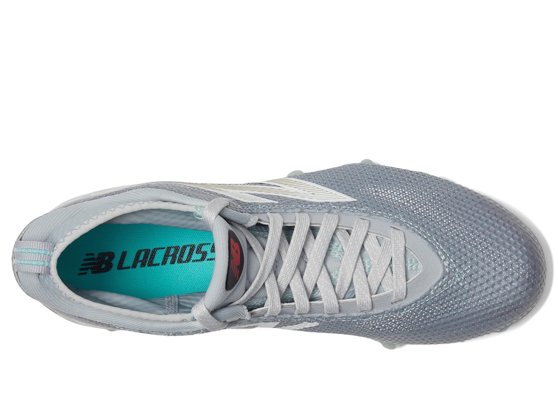 Кроссовки New Balance FreezeLX V5 Lacrosse Cleatss, цвет Grey/White — фото 2