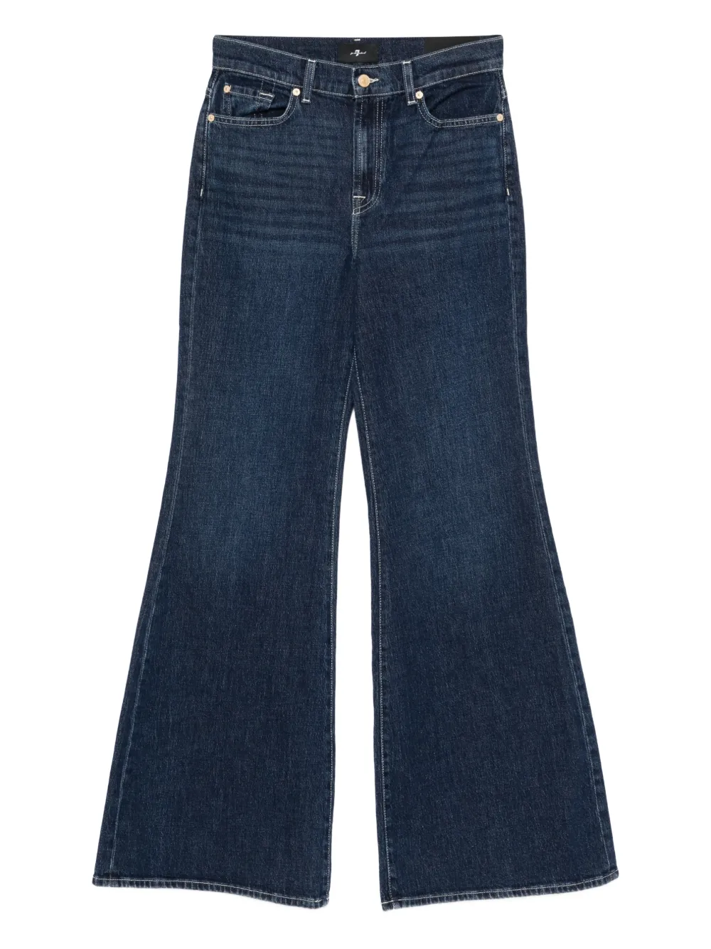 

Ретро расклешенные джинсы 7 For All Mankind, синий