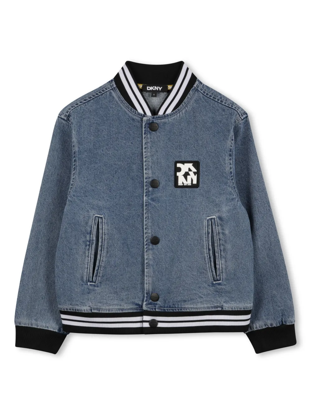 

Джинсовая куртка с логотипом Dkny Kids, синий