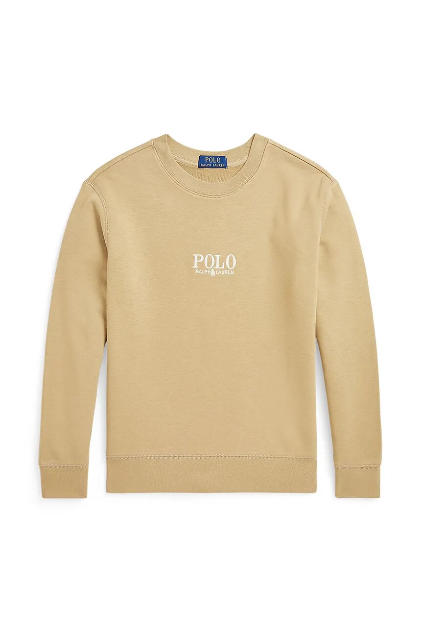 

Детская хлопковая толстовка Polo Ralph Lauren, бежевый