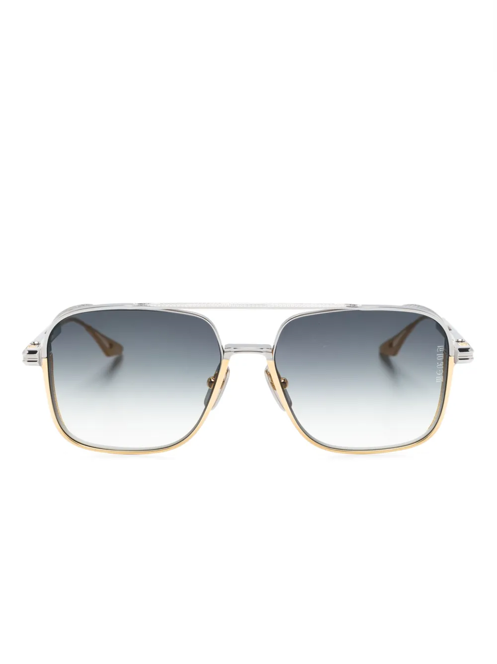 

Солнцезащитные очки в квадратной оправе Dita Eyewear, золотой