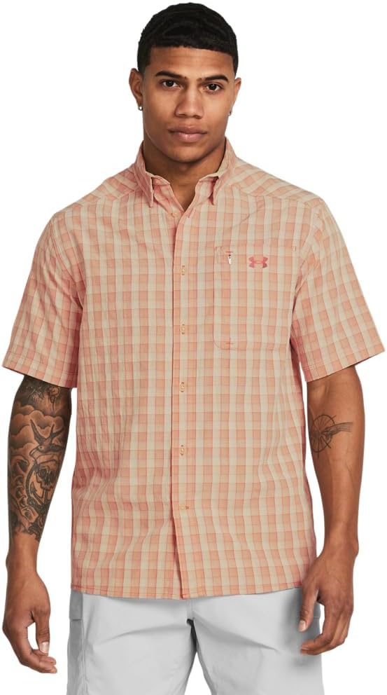 

Мужская клетчатая футболка Drift Tide 2.0 от Under Armour с коротким рукавом, (280) Sandstorm/Sandstorm/Sedona Red, Красный, Мужская клетчатая футболка Drift Tide 2.0 от Under Armour с коротким рукавом, (280) Sandstorm/Sandstorm/Sedona Red