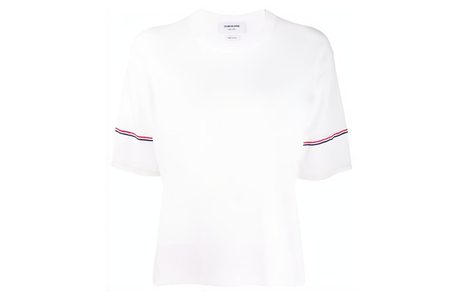

Футболка женская белая THOM BROWNE