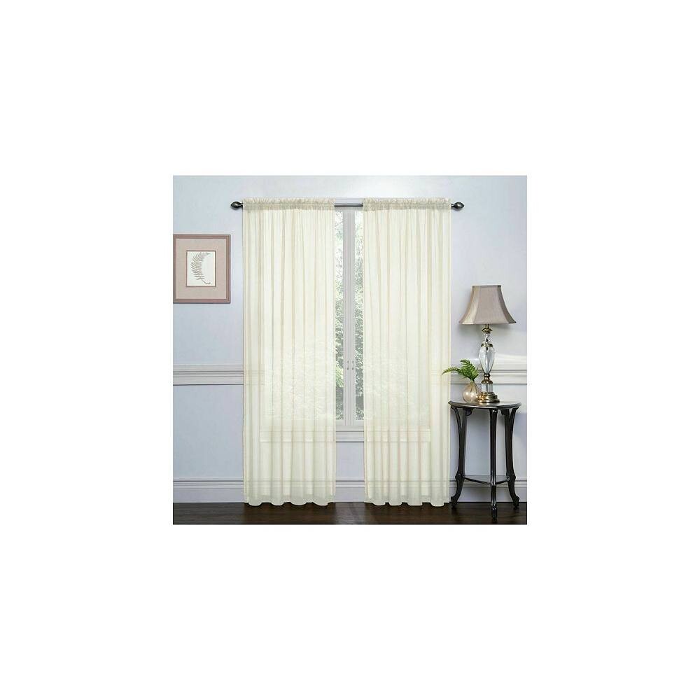 

Kate Aurora Basic - 2 комплекта оконных штор из прозрачной вуали для дома, бежевый