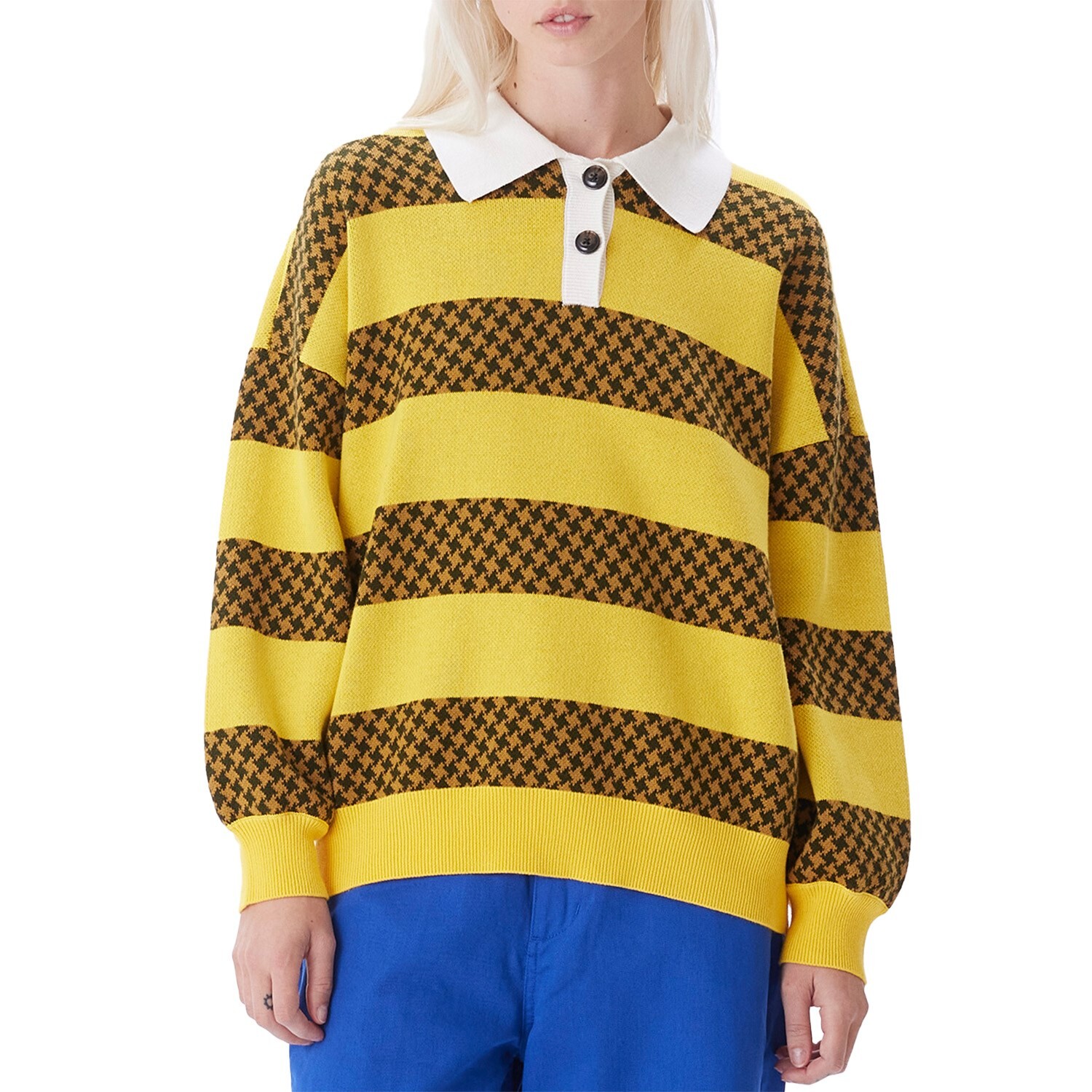 

Свитер Obey Clothing Charlie, цвет Banana Cream Multi