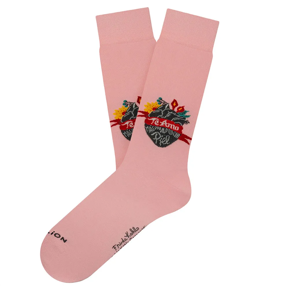 

Носки Jimmy Lion Frida Te Amo crew, розовый