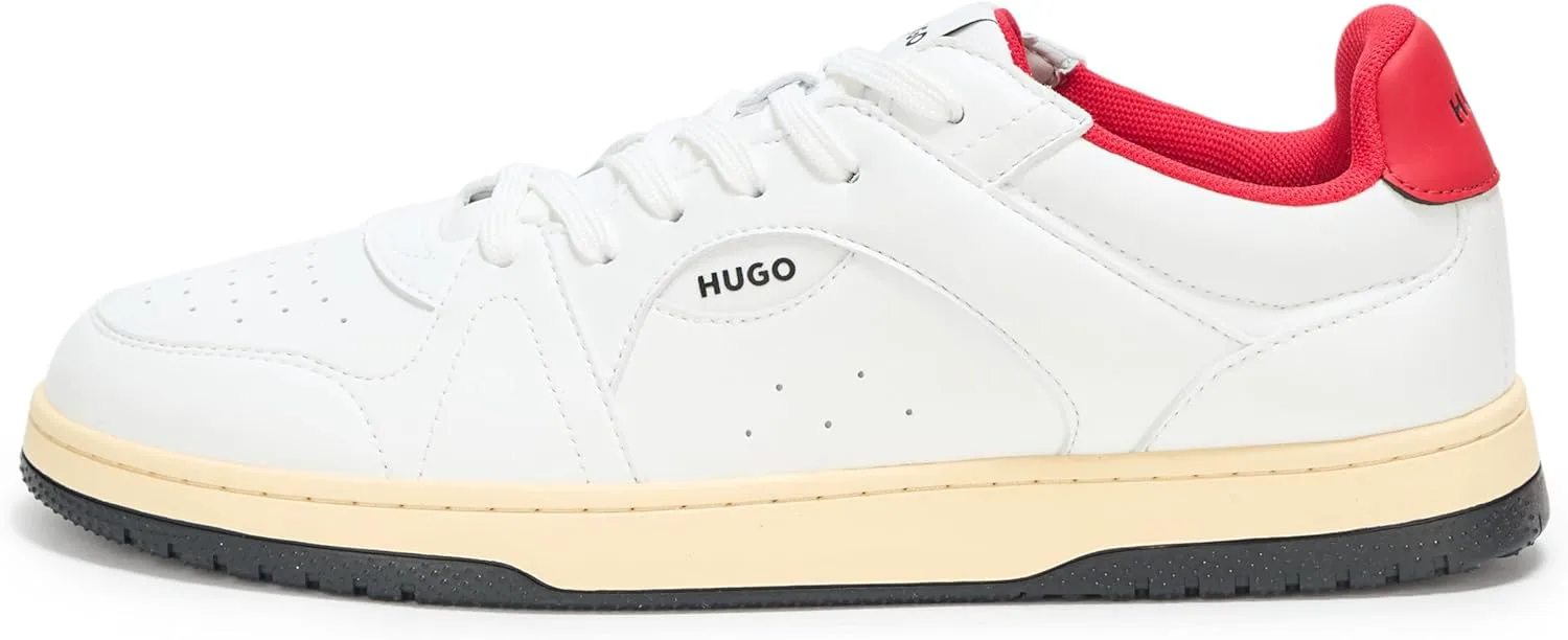 Кожаные кроссовки Hugo Mens Essential Basket, белый — фото 2