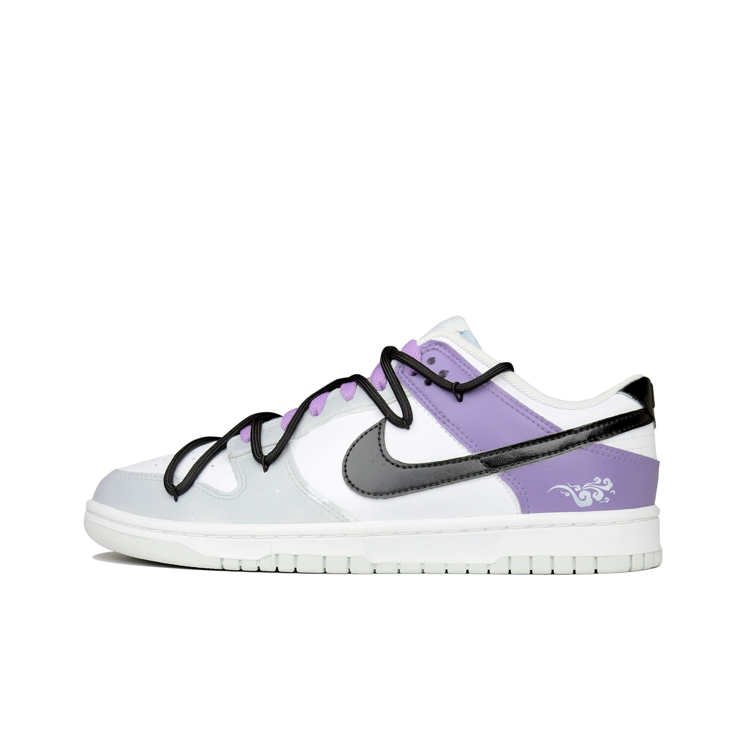 

Кроссовки Nike Dunk Skateboarding Shoes Men Low-top Purple/grey/white, фиолетовый