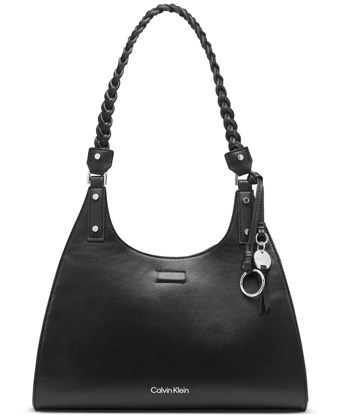 

Сумка Shelly Satchel Calvin Klein, серебряный