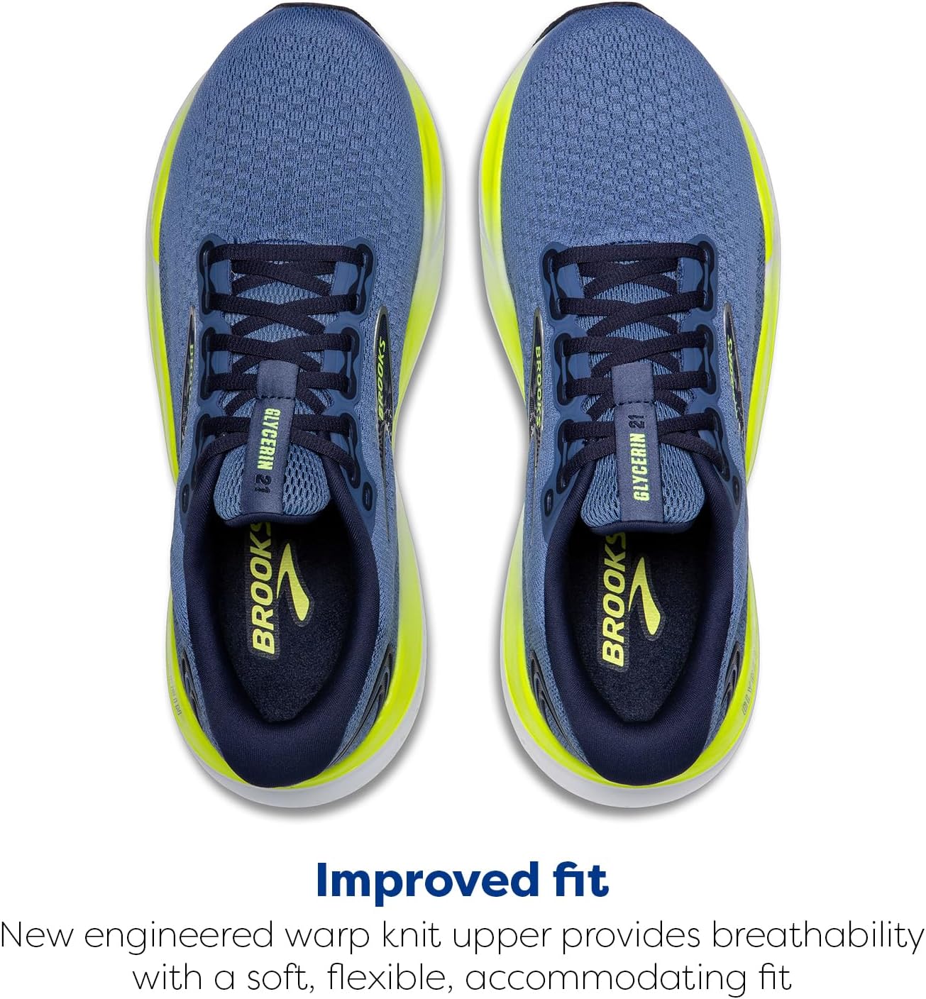 Мужские кроссовки Brooks Glycerin 21 Neutral для бега, синий — фото 4