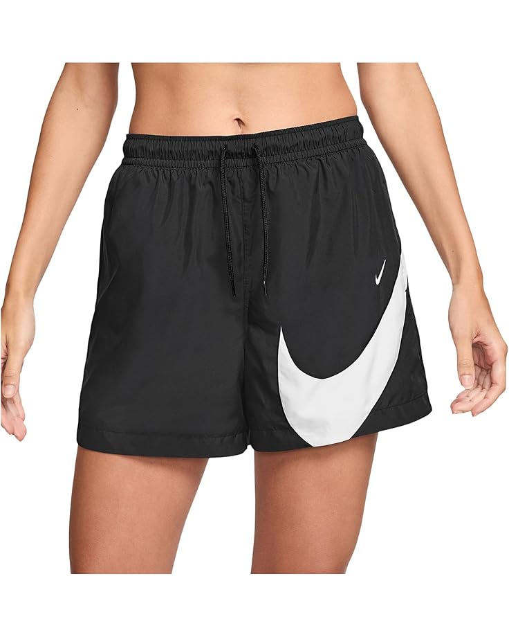 

Шорты Nike Sportswear Classic Woven Mid-rise 5" Logo Shorts, черный/белый