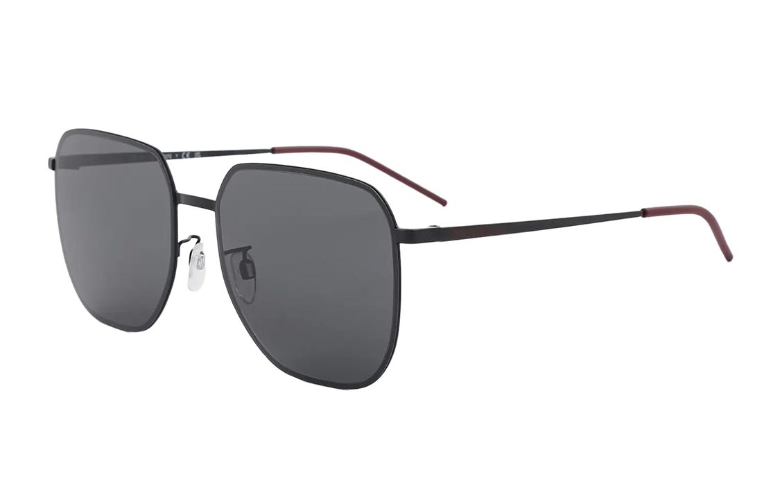 

EMPORIO ARMANI Мужские солнцезащитные очки асимметричной формы из сплава, Black