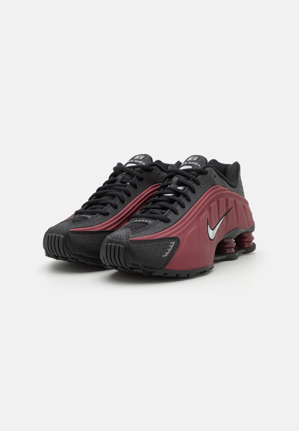 Низкие кеды SHOX R4 Nike Sportswear, металлик красный — фото 4