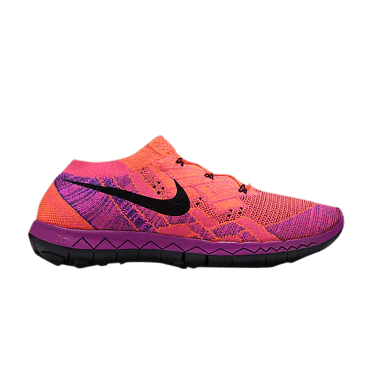 Кроссовки Nike Wmns Free 3.0 Flyknit 'Hyper Orange Vivid Purple', оранжевый