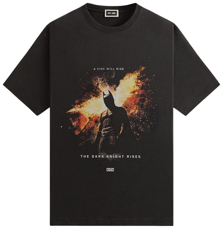 

Футболка Kith x Batman Dark Knight Rises Vintage Tee 'Black', черный