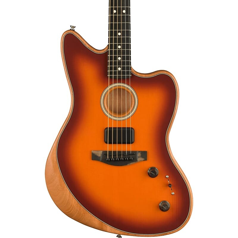 

Акустическая гитара Fender Acoustasonic Jazzmaster Acoustic Electric Hybrid Guitar, Tobacco Sunburst