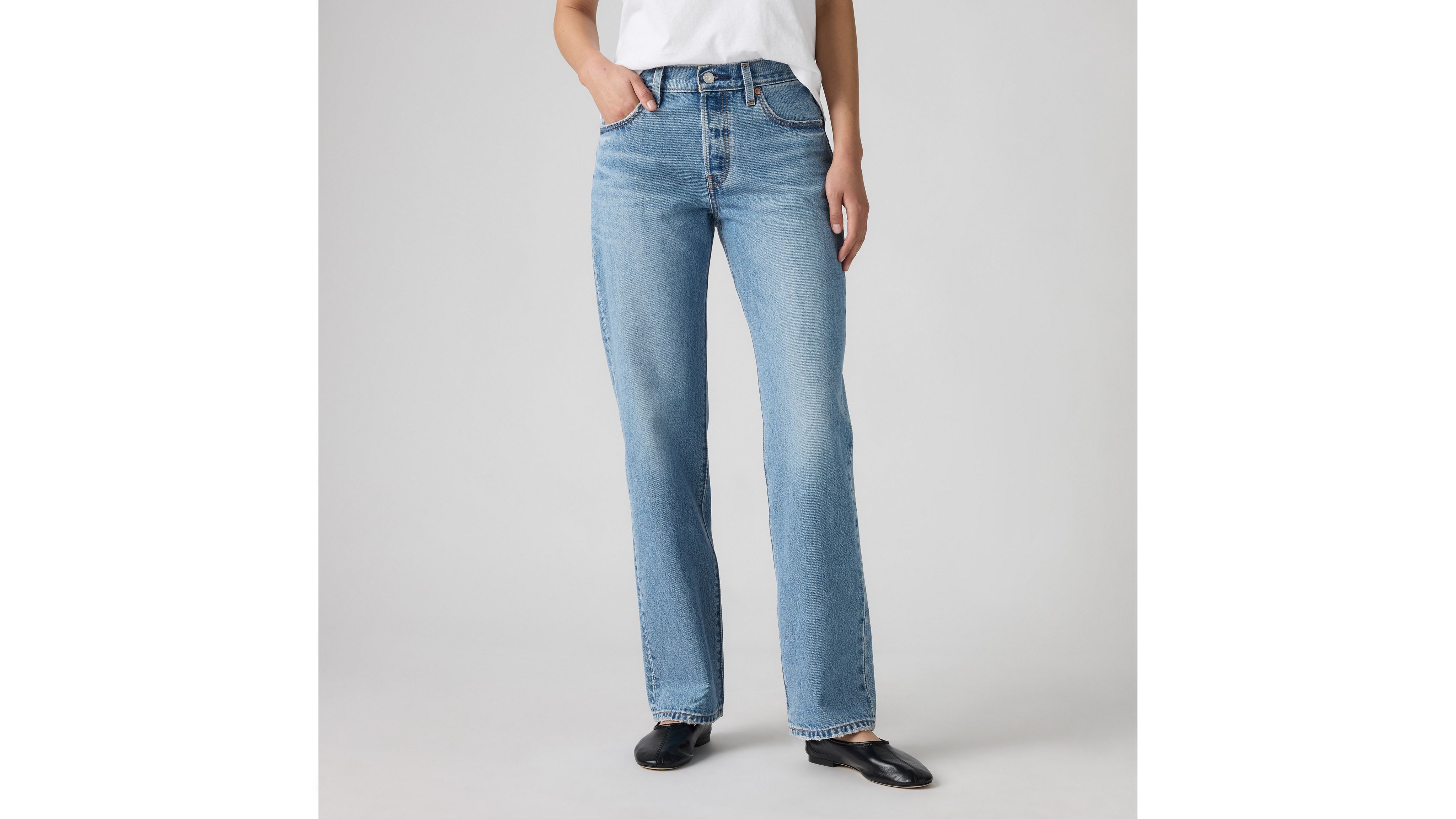 Женские джинсы 501 90-х годов Levi's, In Love With You - Medium Wash — фото 2