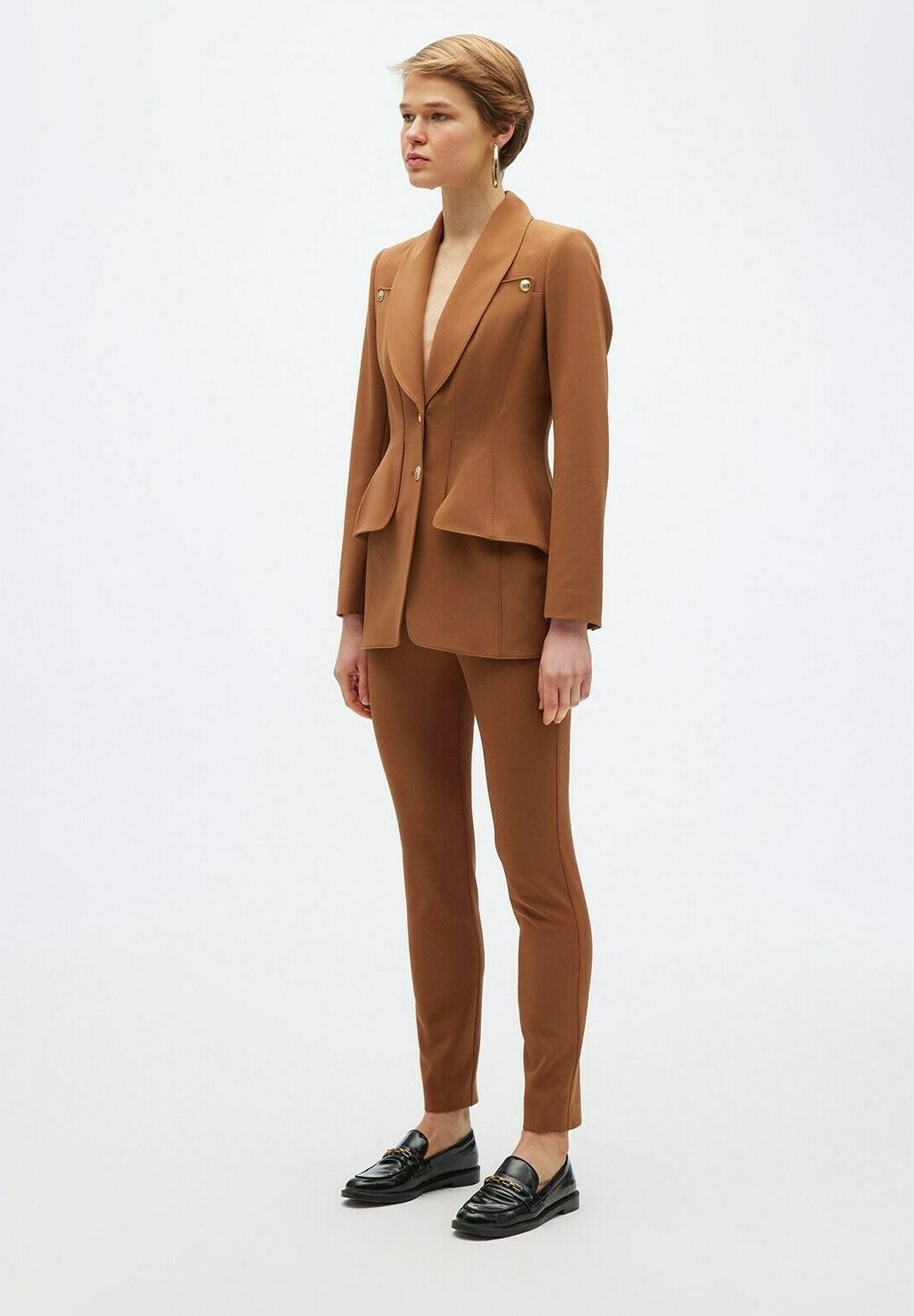 

Брюки HIGH WAIST WITH STITCH DETAIL Rue les créateurs, коричневый