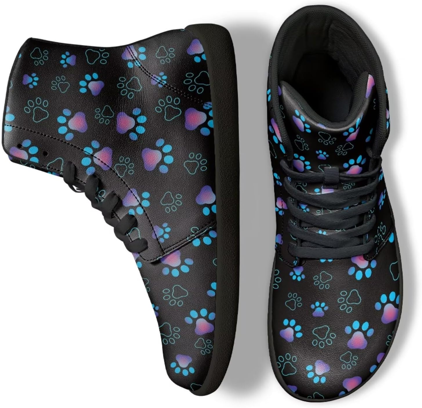 

Высокие кеды Binienty для мужчин и женщин, синий/фиолетовый