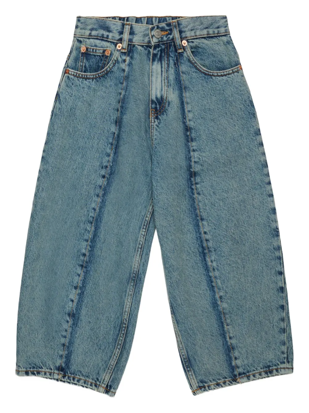 

Широкие джинсы MM6 Maison Margiela Kids, синий