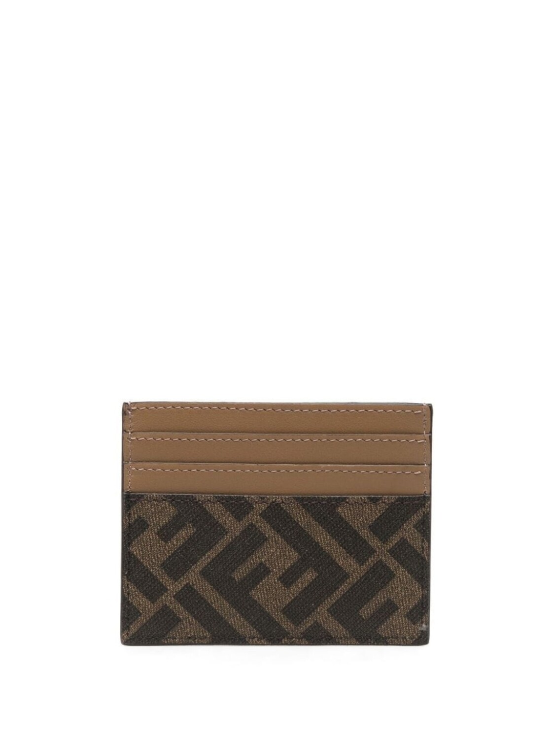 Картхолдер с логотипом FENDI, коричневый — фото 2