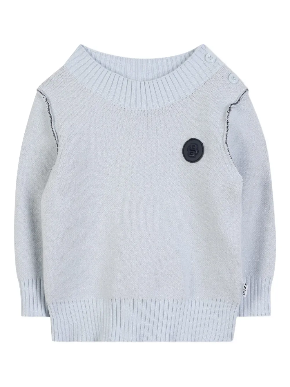 

Свитер с логотипом BOSS Kidswear, синий