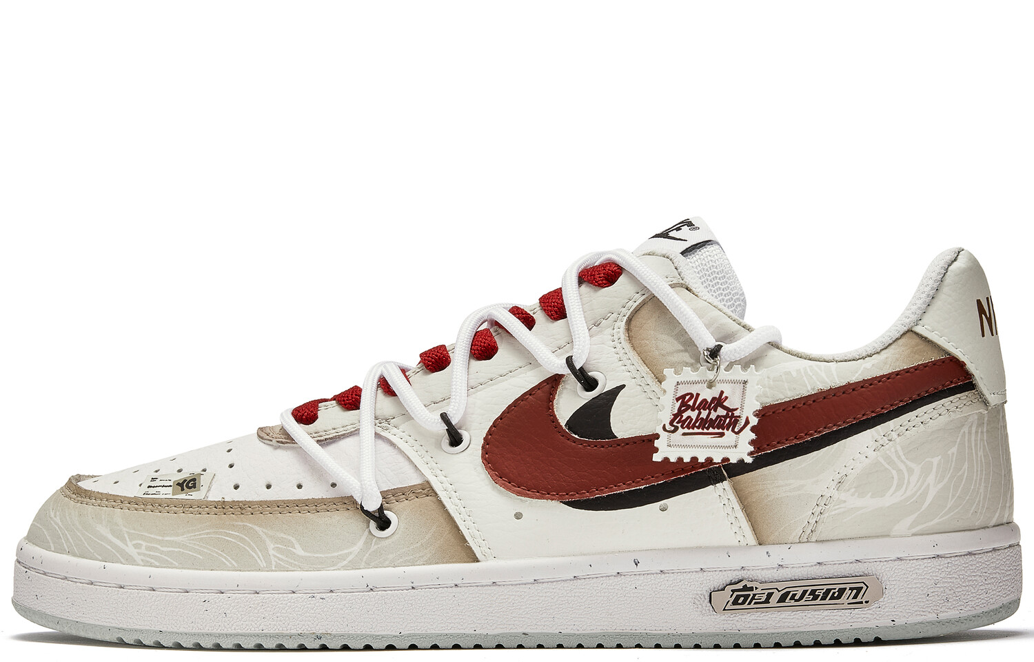 

Кроссовки Nike Court Vision 1 Skateboarding Shoes Men Low-top Tan/Red, красный