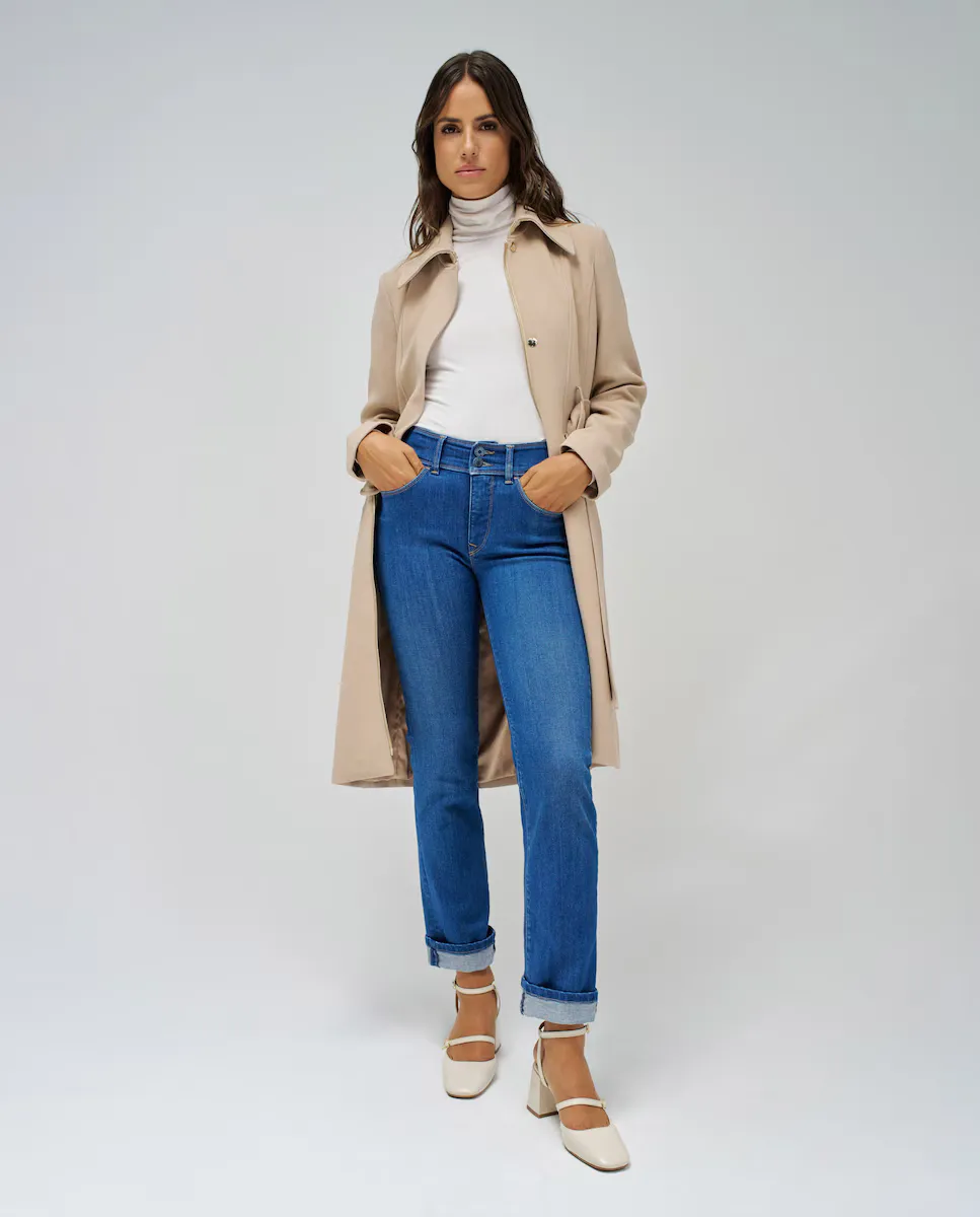 

Женские прямые джинсы Secret push in straight Salsa Jeans, синий