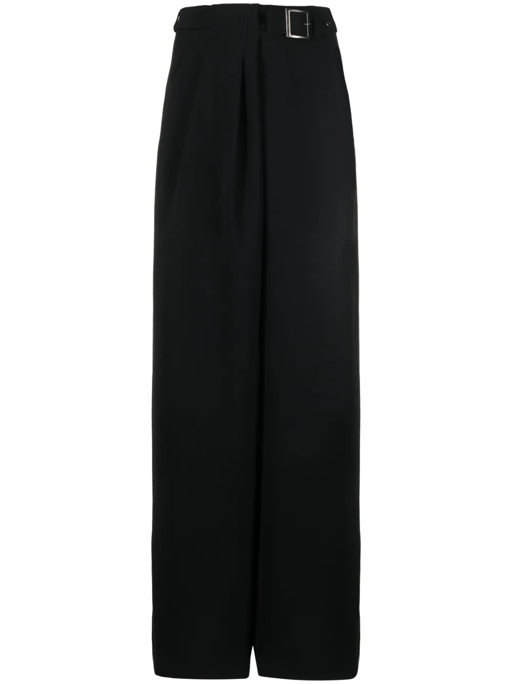 

Широкие брюки с поясом Alberta Ferretti, черный