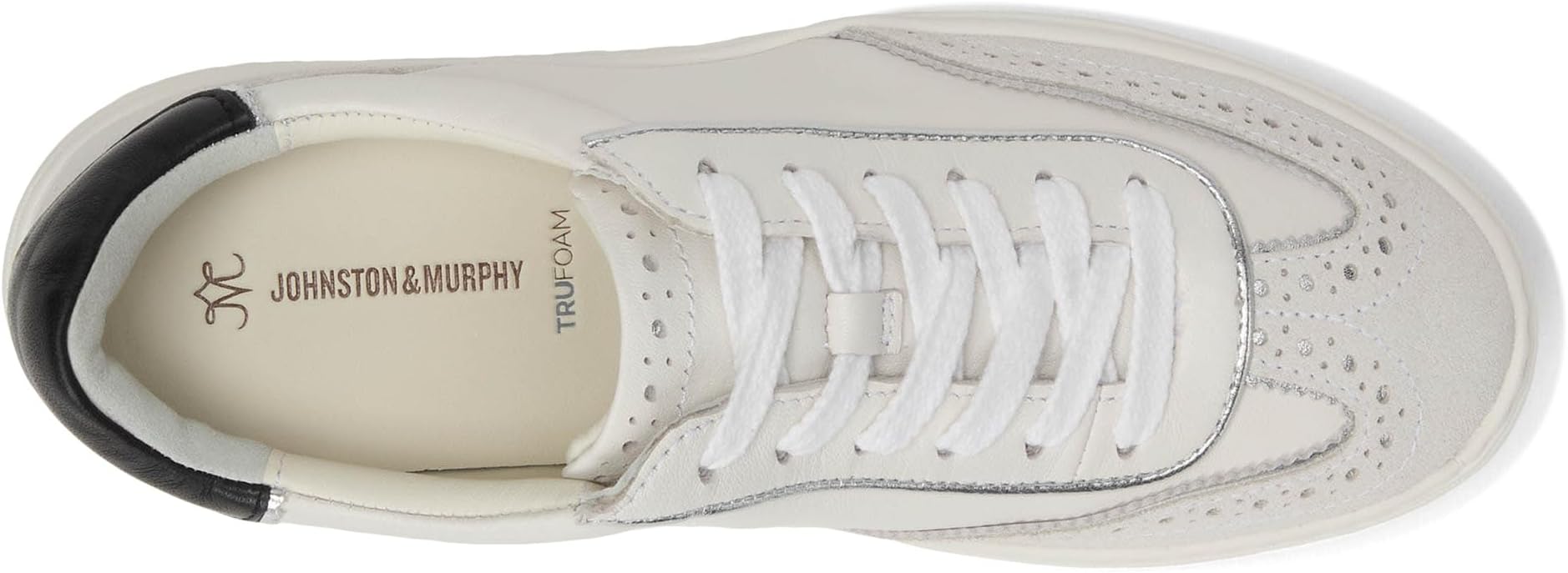 Кроссовки Johnston & Murphy Women's Cammie T-Toe Lace-Up, White — фото 2