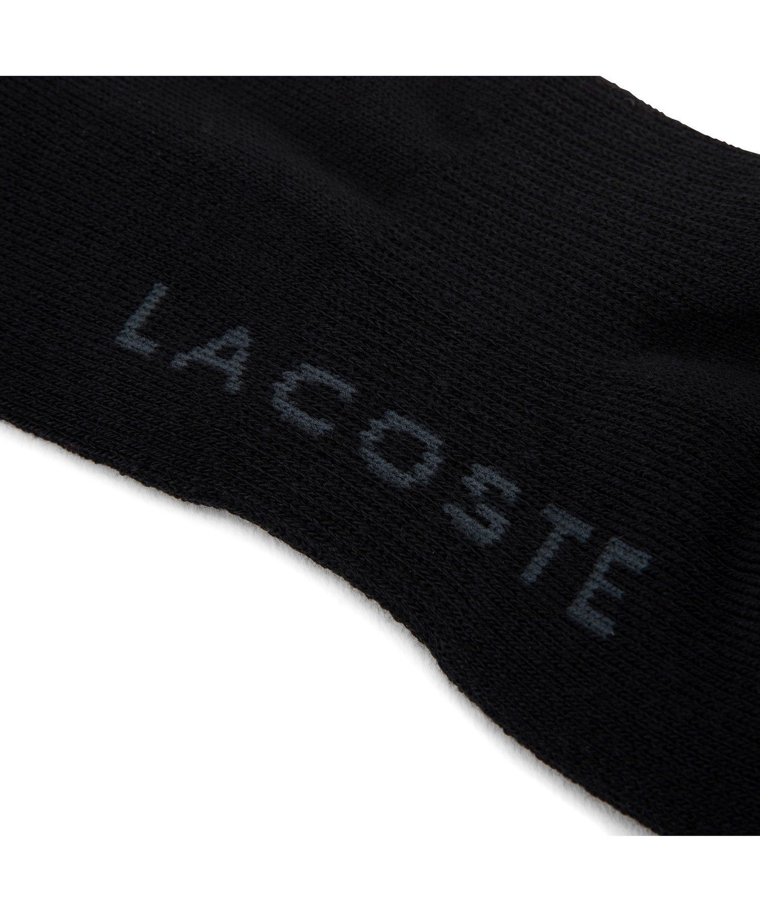 Носки LACOSTE до колена, с логотипом и ворсистой подошвой, Black — фото 2