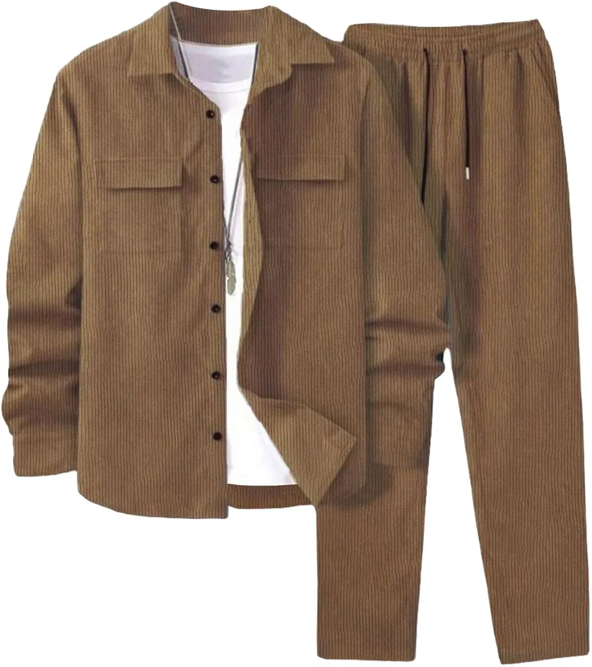 Костюм спортивный, Corduroy, 2 предмета, Brown
