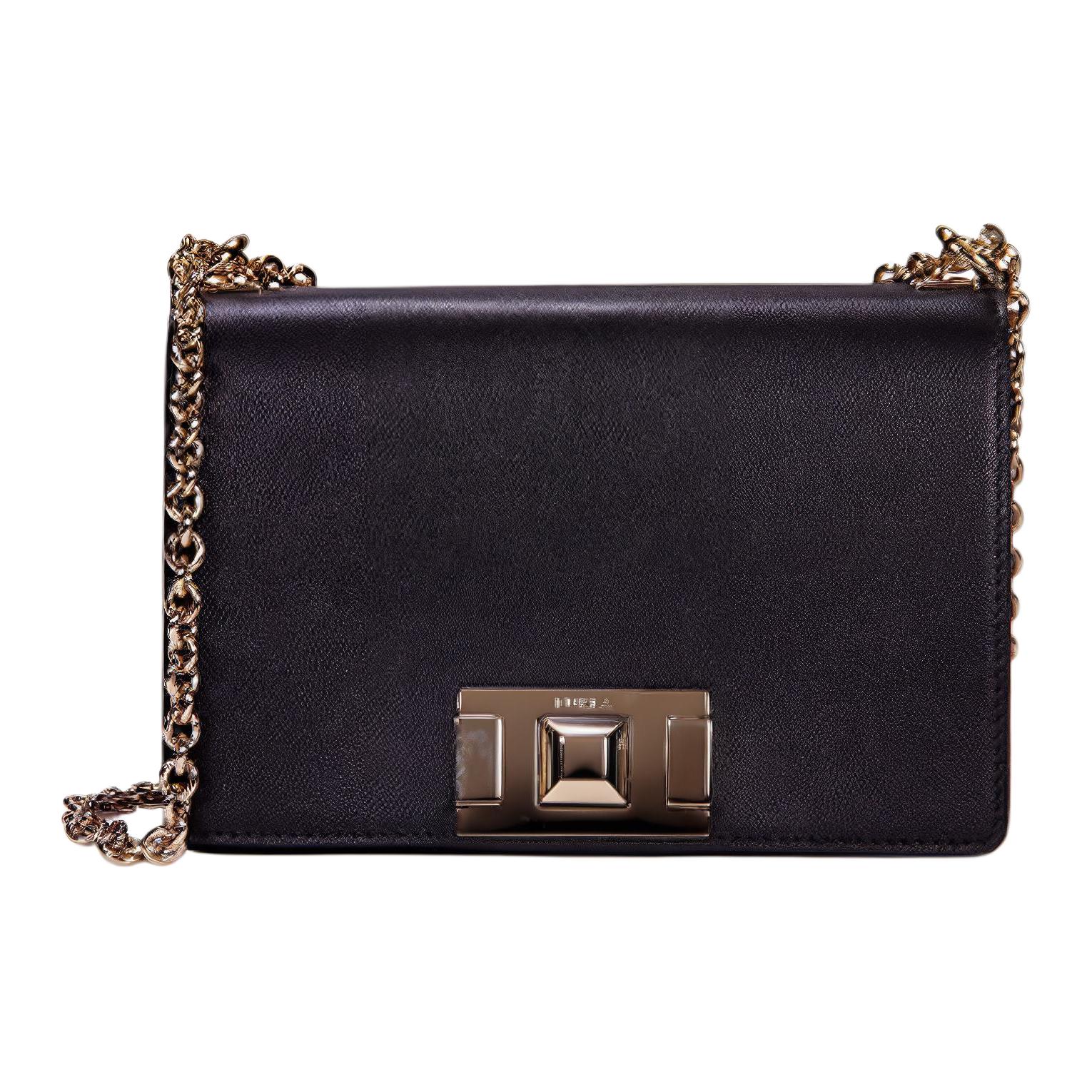 

Furla Сумка Mimi Collection мини-квадратная из коровьей кожи, черная, через плечо