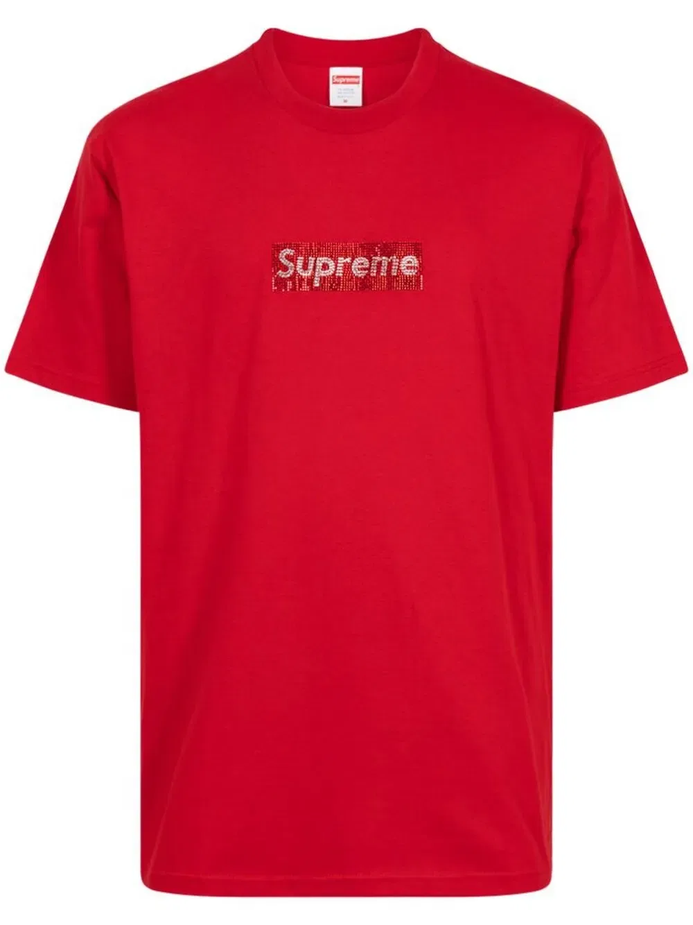 Футболка с логотипом в виде коробки X Swarovski Supreme, красный