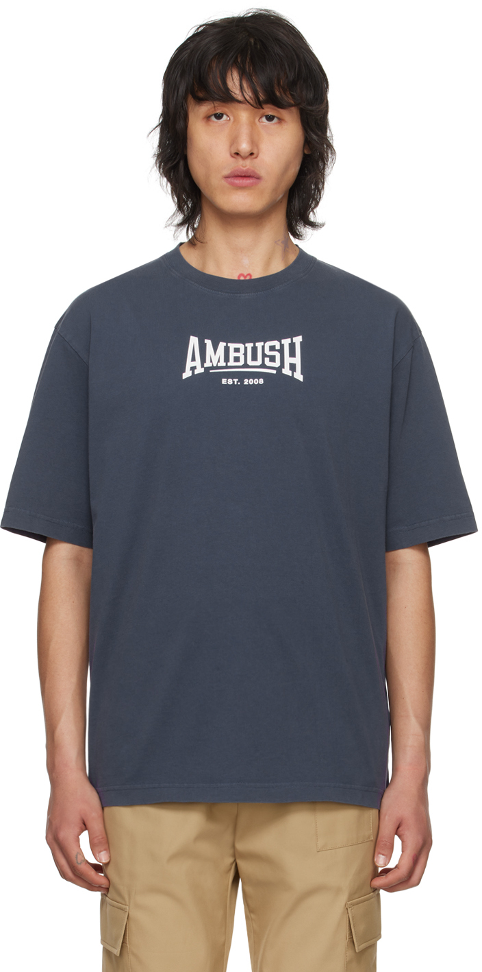 

Футболка с принтом AMBUSH, темно-синий