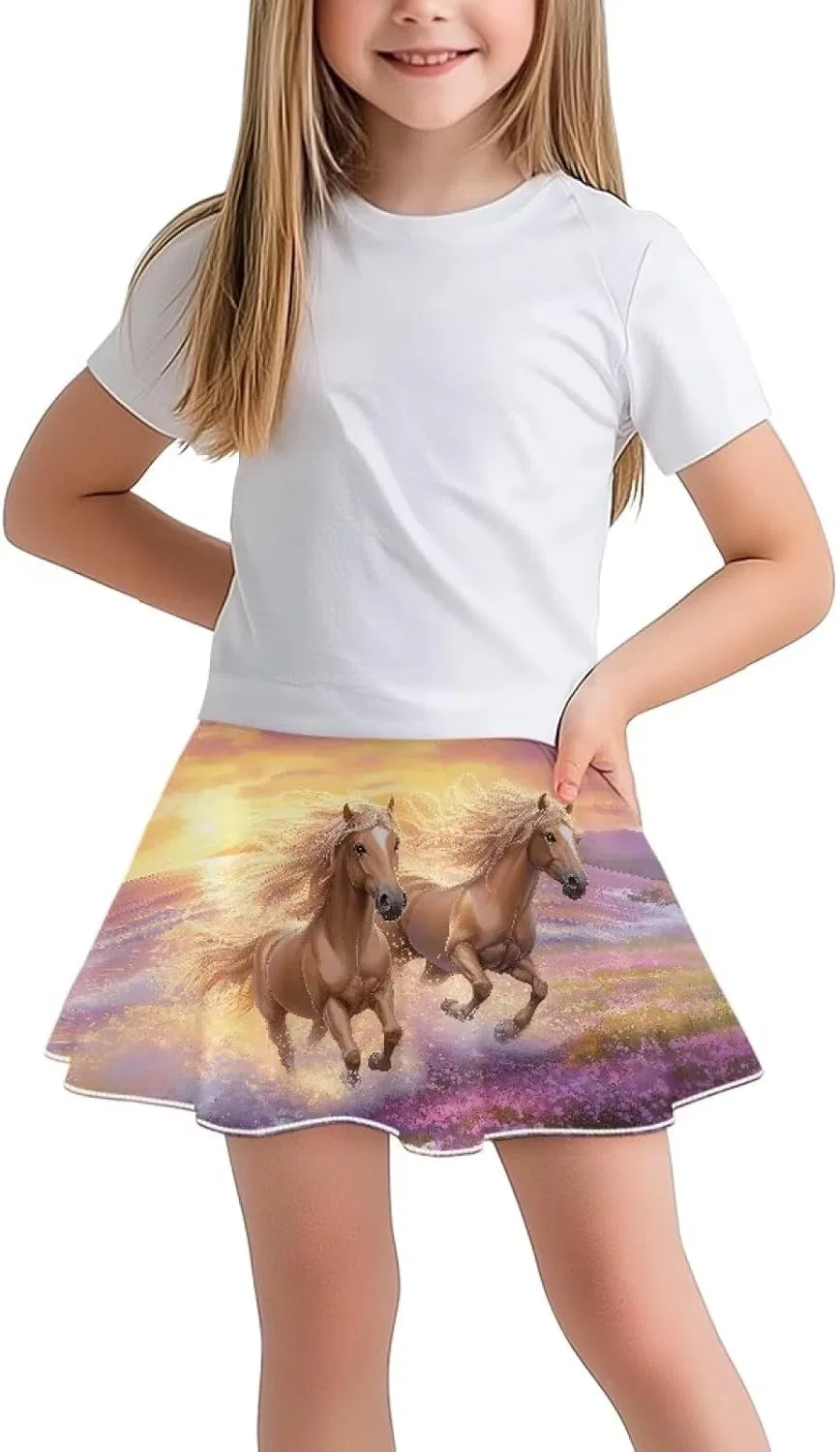 Юбка-шорты теннисная детская Zengppxfd, Running Horse