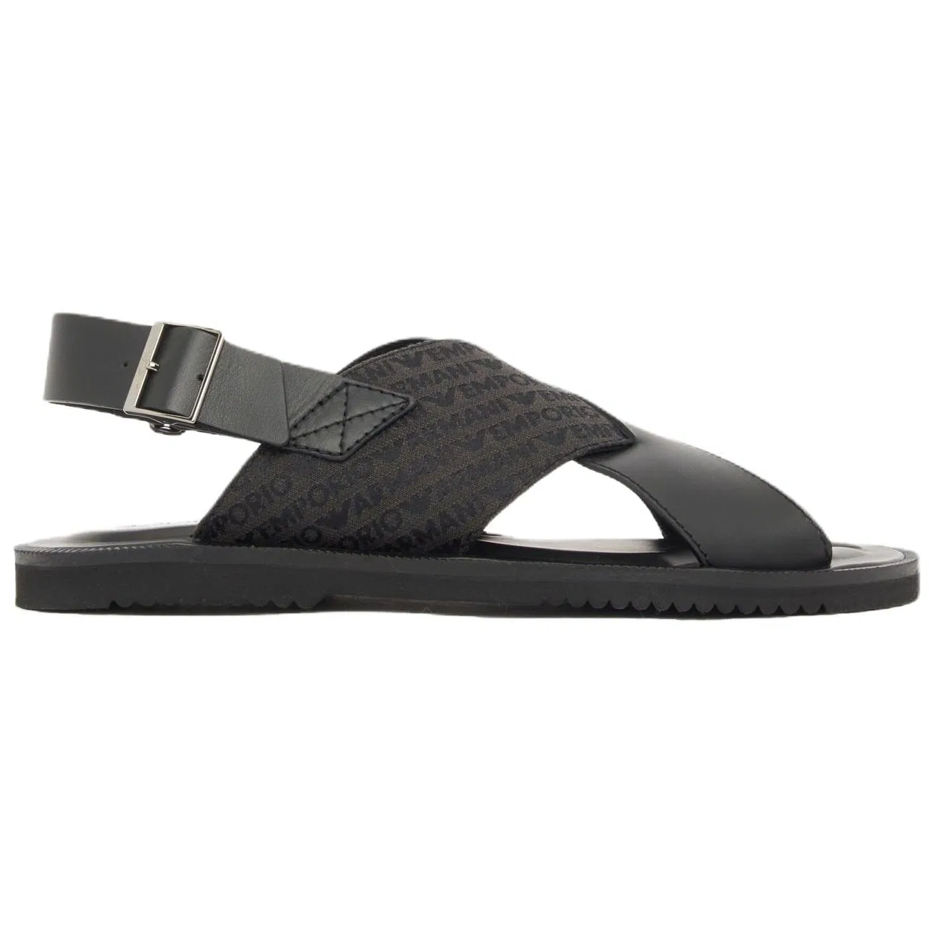 Сандалии с одним ремешком 2cm EMPORIO ARMANI черные — фото 3