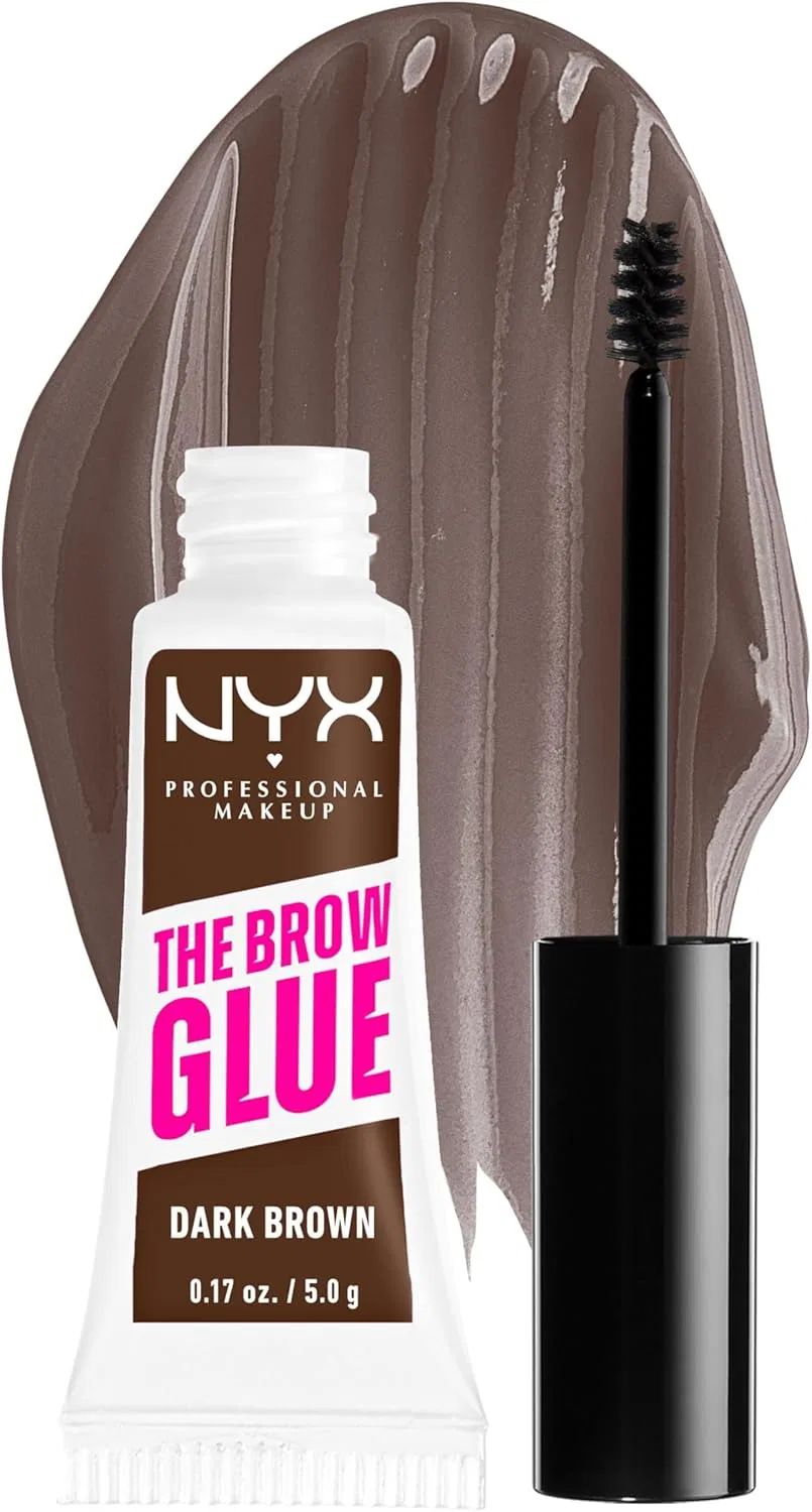 Гель для бровей Nyx Professional Makeup The Brow Glue, темно-коричневый