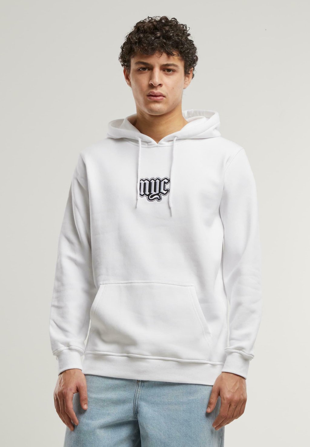 

Толстовка NYC OLD ENGLISH WORDING HOODY Mister Tee, белый