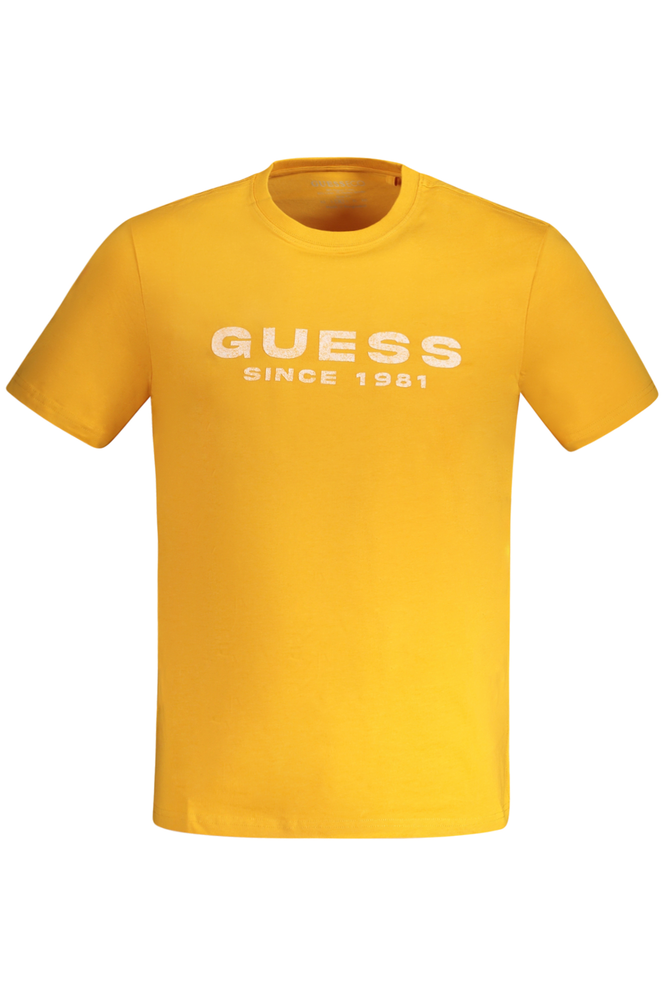

Футболка мужская Guess Jeans хлопковая с принтом, оранжевый