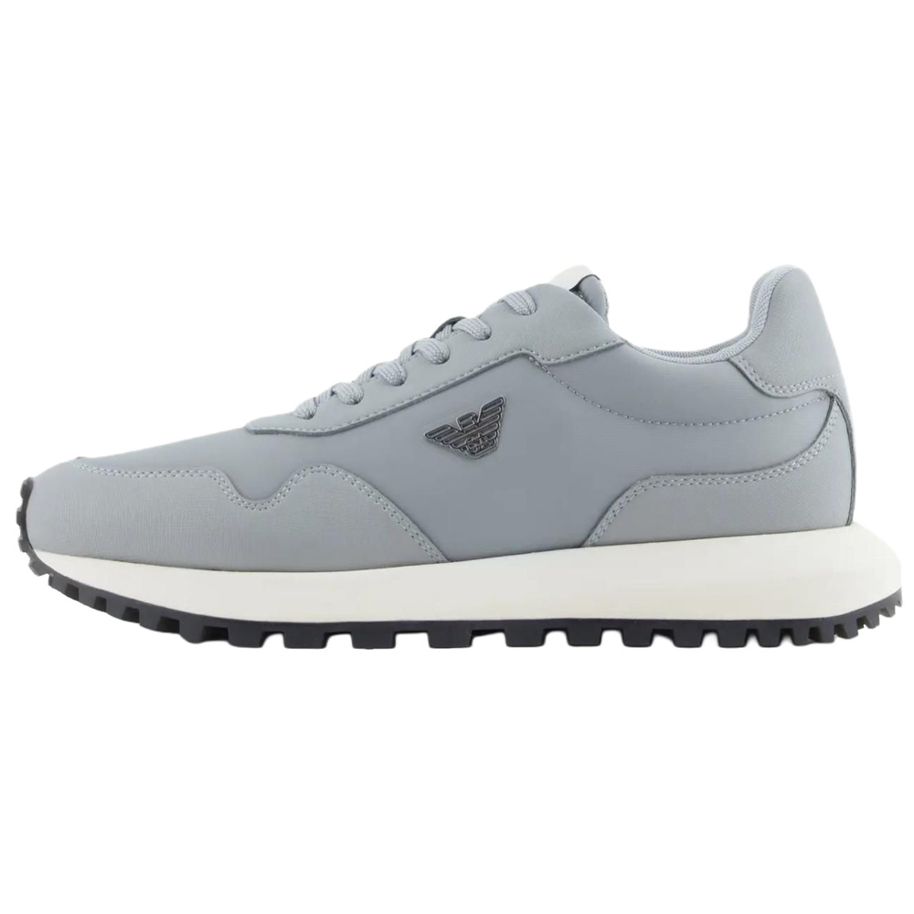 

Низкие повседневные туфли мужские серые EMPORIO ARMANI, Gray