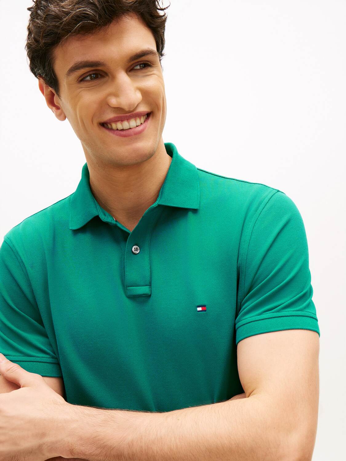 TOMMY HILFIGER Футболка 'CORE 1985 REGULAR POLO' в цвете Jade — фото 2