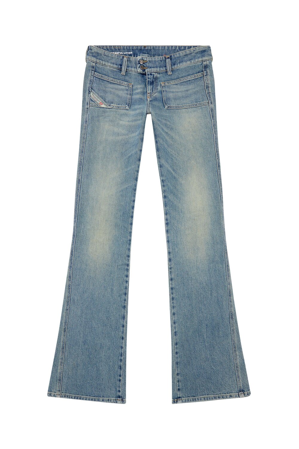 Женские узкие джинсы-клеш D-HUSH L.30 Diesel, blue — фото 2
