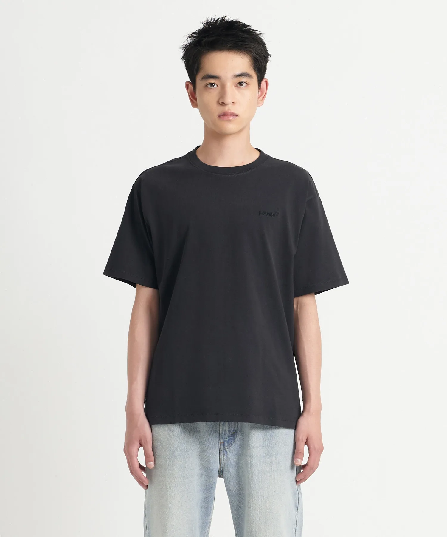 Унисекс футболка из органического хлопка Levi's RED TAB VINTAGE MINERAL BLACK чёрная — фото 2