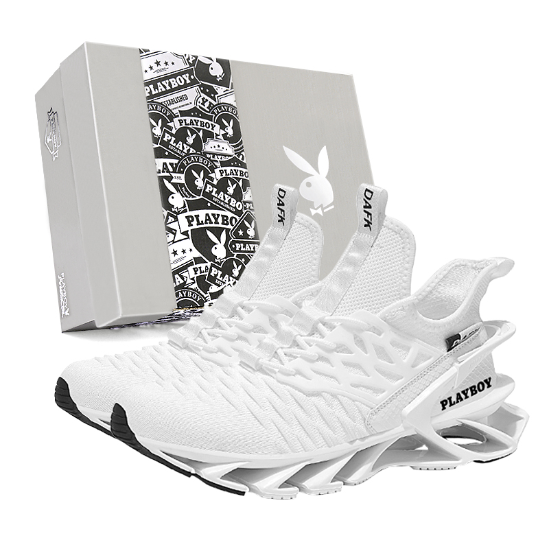 

Playboy Мужские беговые кроссовки Low top черно-белые белый, цвет White