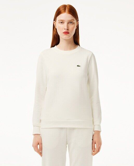 

Женская базовая толстовка с круглым вырезом Lacoste, белый