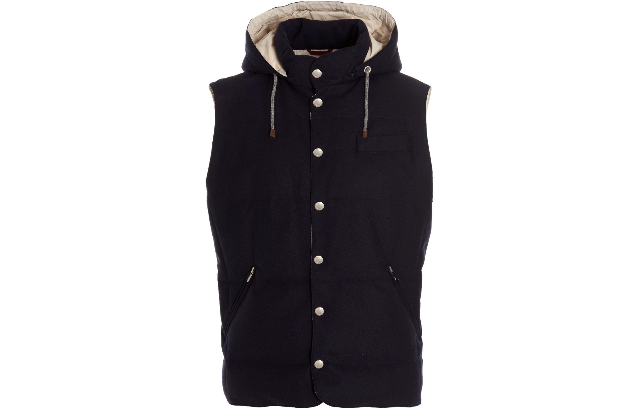 

Brunello Cucinelli Куртка пуховая мужская черная, Black