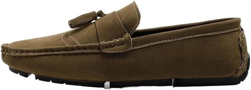 Лоферы кожаные PU Loafers Brown UOPYNE